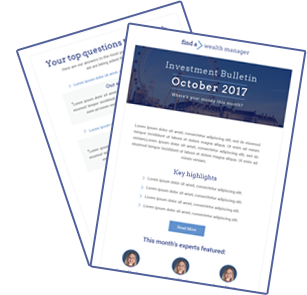 Findawealthmanger.com newsletter