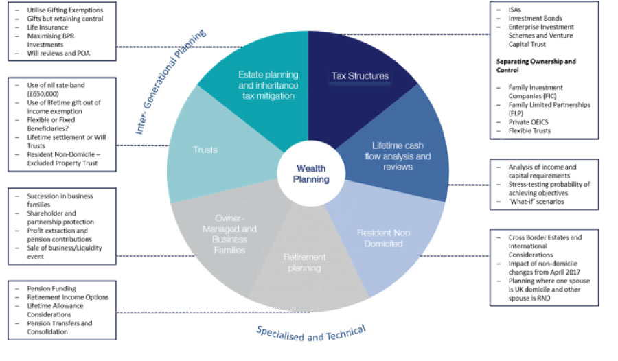 Wealth planning chart